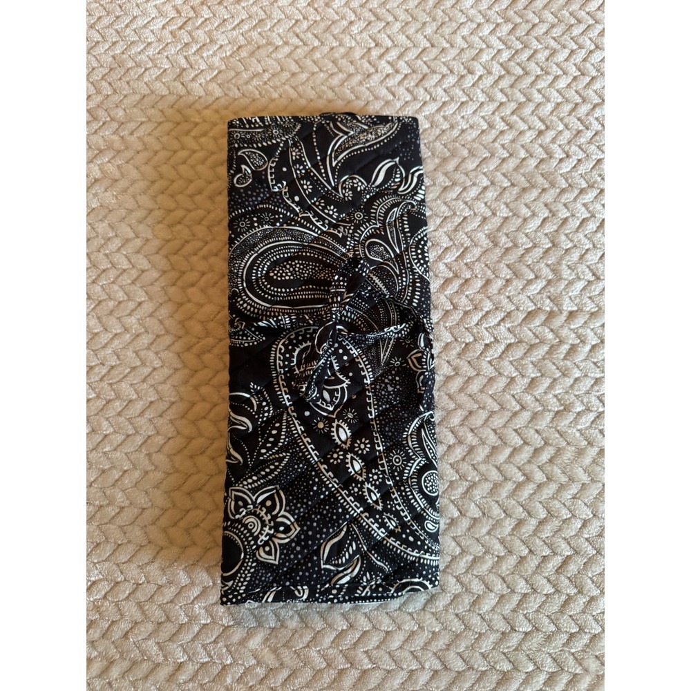 Vera Bradley Curling Flat Iron Cover Stellar Paisley Quilted Travel Case NEW